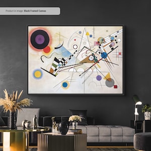 Wassily Kandinsky Composição VIII Tela/Reprodução de arte de pôster, Impressão de arte de parede abstrata, Pintura de arte moderna, Pôster de arte abstrata