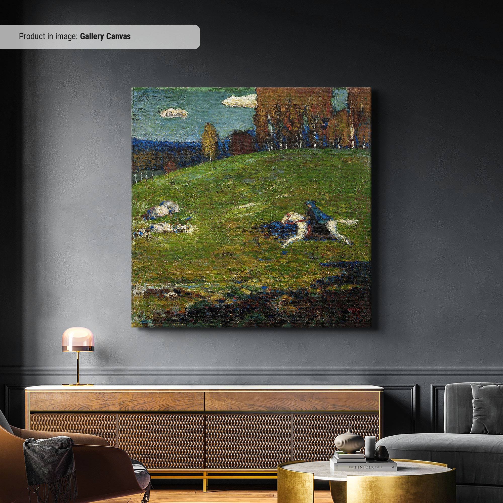 Kandinsky the Blue Rider Art Print, Expressionism Canvas, Modern Wall ...