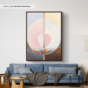 Hilma af Klint Qué es un ser humano Reproducción de arte en lienzo/póster, impresión de arte mural abstracto, pintura de arte moderno, póster de arte abstracto