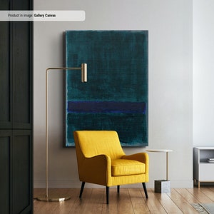 Reproducción de arte en lienzo/póster azul sobre verde de Mark Rothko, reproducción de Rothko, arte mural abstracto en lienzo, pintura expresionista de arte moderno
