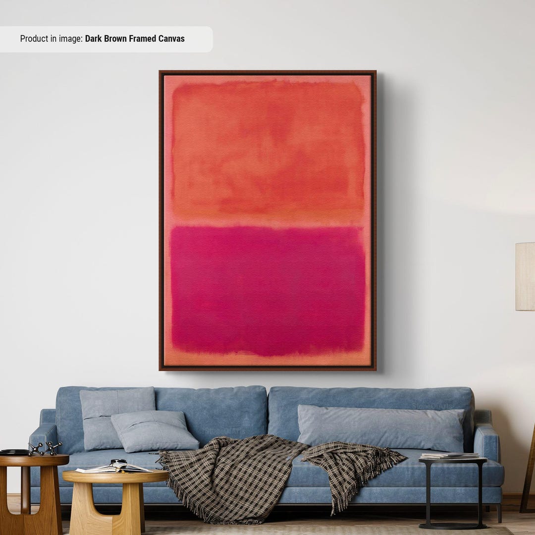 Mark Rothko No. 3 Art Reproduction, Abstract Expressionism, Framed ...