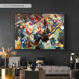 Wassily Kandinsky Composition VI Leinwand / Poster Reproduktion, Abstrakter Wandkunst Druck, Moderne Kunst Malerei, Expressionismus Kunst