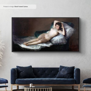 Francisco Goya La maja desnuda Canvas/Poster Art Reproduction, Classic Wall Art, Classic Art Spanish Romanticism Painting