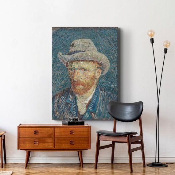 Vincent Van Gogh Self Portrait With Grey Felt Hat | Etsy