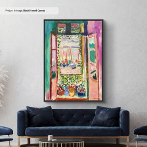 Henri Matisse The Open Window Art Print, Expressionism Canvas/Poster