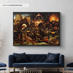 Hieronymus Bosch Christ in Limbo Canvas/Poster Art Reproduction, Classic Surreal Wall Art, Renaissance Gothic Art Painting