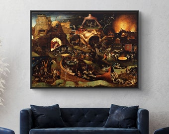 Hieronymus Bosch Christ in Limbo Canvas: Renaissance Gothic Wall Art