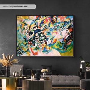 Wassily Kandinsky Composition VII Canvas/Poster Art Reproduction, Abstract Wall Art Print, Modern Art Painting, Expressionism Art