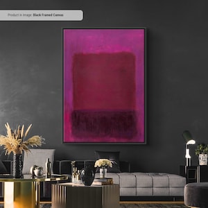 Mark Rothko Purple Brown Abstract Art, Canvas Print image 1