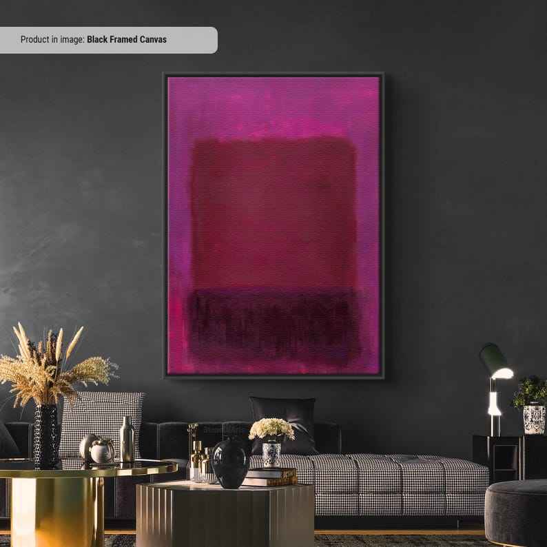 Mark Rothko Purple Brown Abstract Art, Canvas Print image 1