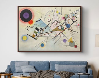 Wassily Kandinsky Composition VIII Canvas/Poster Art Reproduction, Abstract Wall Art Print, Modern Art Painting, Abstract Art Poster