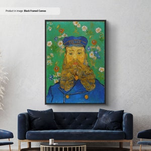 Vincent van Gogh Portrait of the Postman Joseph Roulin Canvas/Poster Art Reproduction, Impressionism Wall Art, Modern Art Painting