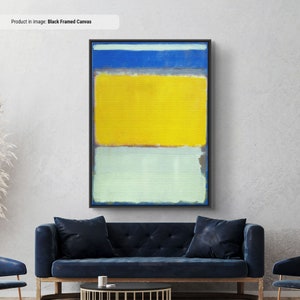 Mark Rothko No 10 Canvas/Poster Art Reproduction, Rothko Reproduction, Abstract Canvas Wall Art, Modern Art Expressionism Painting