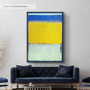 Mark Rothko No 10 Leinwand/Poster Kunst Reproduktion, Rothko Reproduktion, Abstrakte Leinwand Wandkunst, Moderne Kunst Expressionismus Malerei