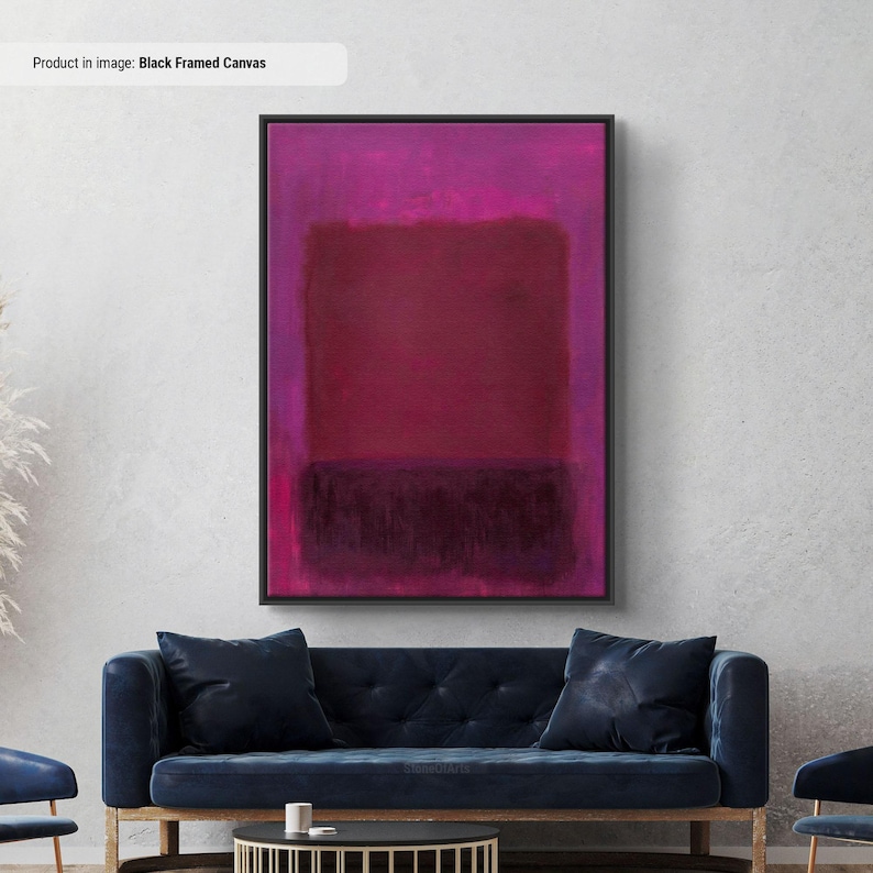 Mark Rothko Purple Brown Abstract Art, Canvas Print image 2
