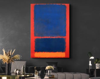 Mark Rothko Blue Orange Red Reproduction, Abstract Expressionist
