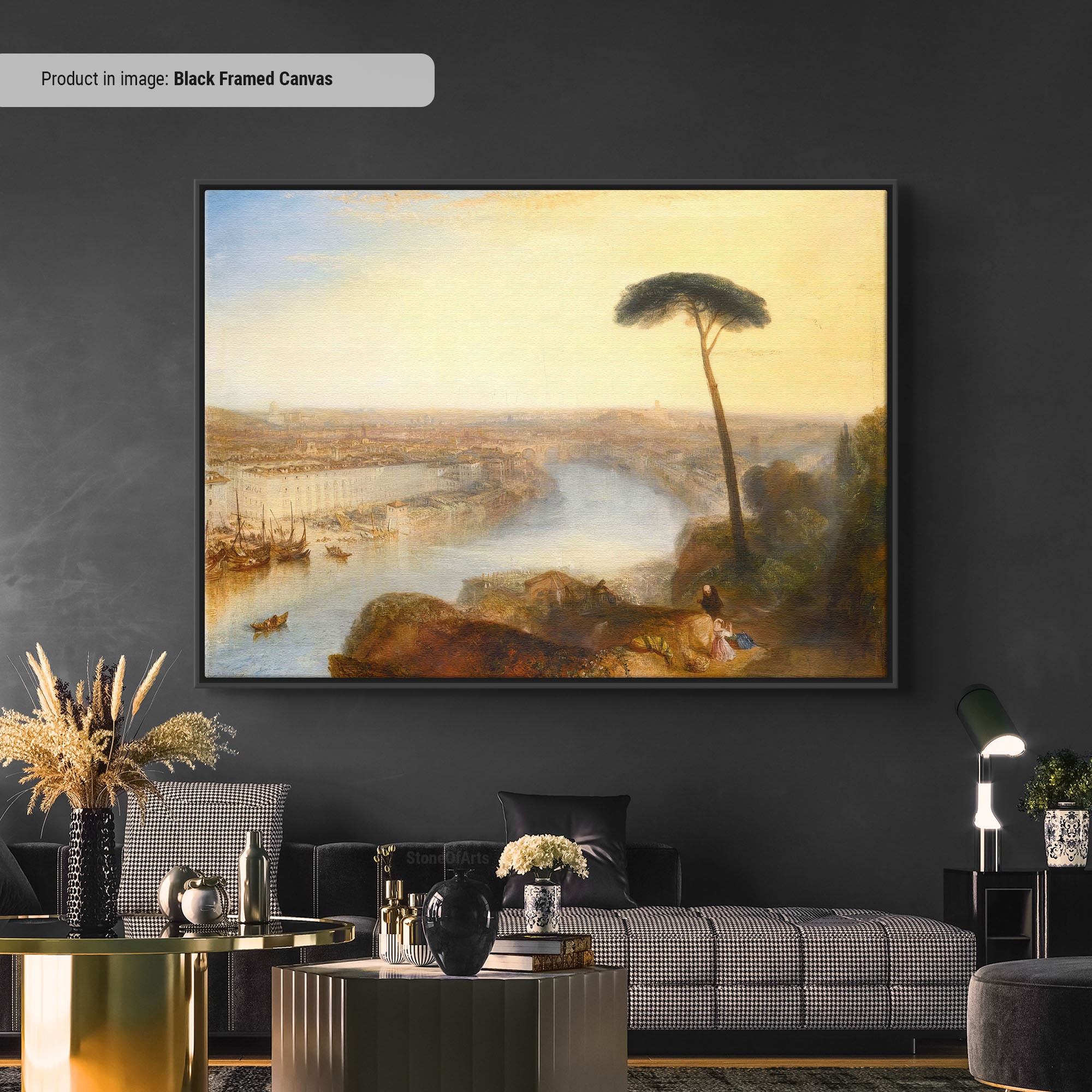 Rome From Mount Aventine Print: J. M. W. Turner - Classic Wall Art