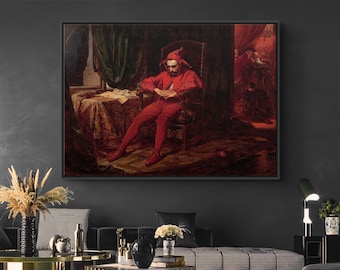 Sad Jester Wall Art - Jan Matejko Reproduction Print