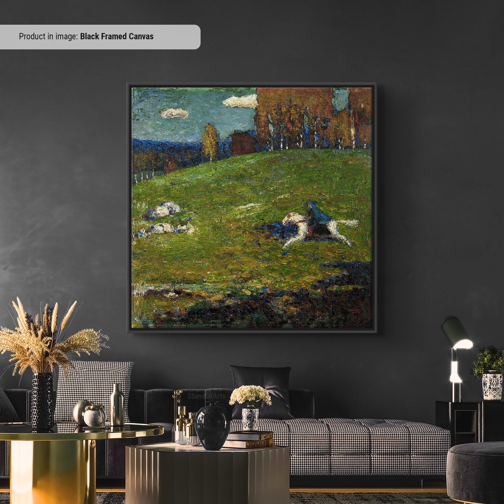 Kandinsky the Blue Rider Art Print, Expressionism Canvas, Modern Wall ...