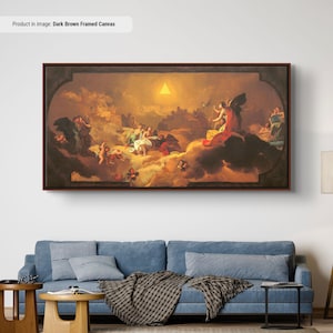 Francisco Goya The Adoration of the Name of The Lord Canvas/Poster Art Reproduction, Classic Art Spanish Romanticism Painting
