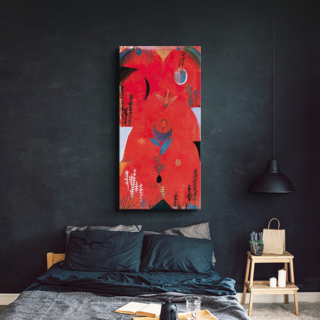 Paul Klee Flower Myth Canvas/poster Art Reproduction, Abstract Wall Art