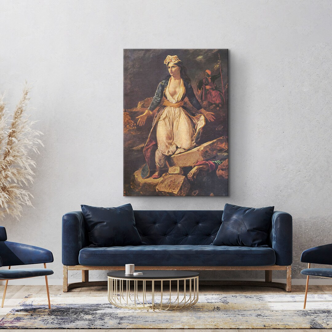 Eugène Delacroix Greece on the Ruins of Missolonghi Etsy
