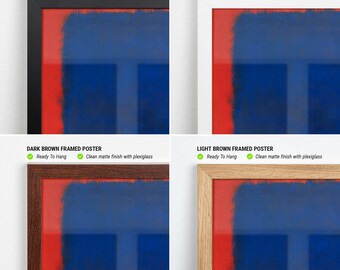 Mark Rothko Blue Orange Red Reproduction, Abstract Expressionist