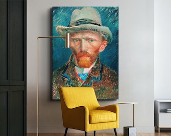 Van Gogh Self Portrait Art Print - Modern Impressionism Wall Decor