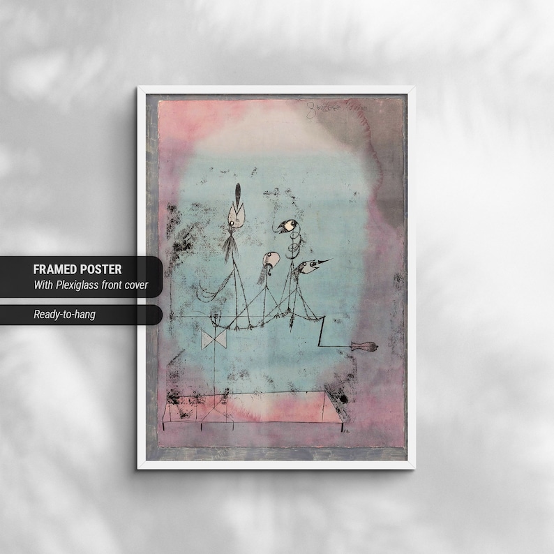 Paul Klee Twittering Machine Canvas/poster Art Reproduction - Etsy