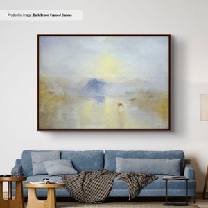 J. M. W. Turner Norham Castle, Sunrise Canvas/Poster Art Reproduction, Classic Art English Romanticism Painting