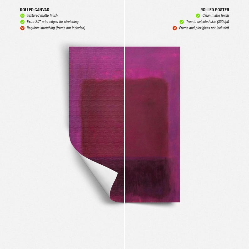 Mark Rothko Purple Brown Abstract Art, Canvas Print image 8