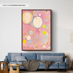 Hilma af Klint No 8 Adulthood Canvas/Poster Art Reproduction, Abstract Wall Art Print, Modern Art Painting, Abstract Art Poster