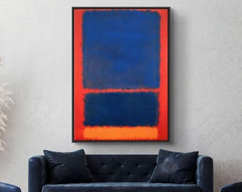 Mark Rothko Blue Orange Red Reproduction, Abstract Expressionist