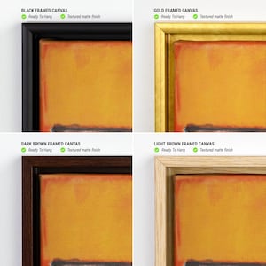Mark Rothko Set Of 3 Canvas/Poster Art Reproduction, Rothko Reproduction, Abstract Canvas Wall Art, Modern Minimal Art image 5