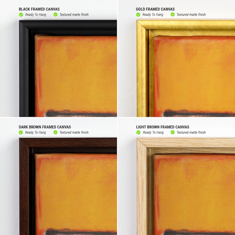 Mark Rothko Set Of 3 Canvas/Poster Art Reproduction, Rothko Reproduction, Abstract Canvas Wall Art, Modern Minimal Art image 5