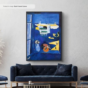 Matisse Window at Tangier Art Print, Modern Expressionism Canvas/Poster