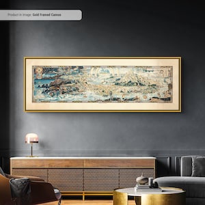 Fairytale Map Art Print: Vintage Fantasy Canvas Wall Decor