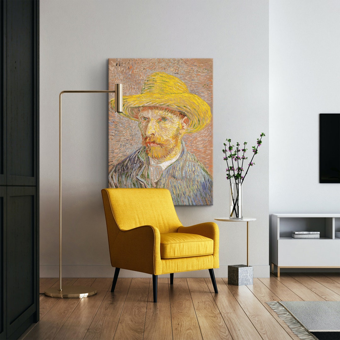 Vincent Van Gogh Self Portrait With a Straw Hat Canvas/poster Art ...