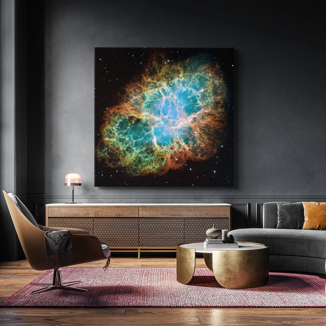 Crab Nebula Canvas/poster Art, NASA Hubble Space Telescope, Space ...