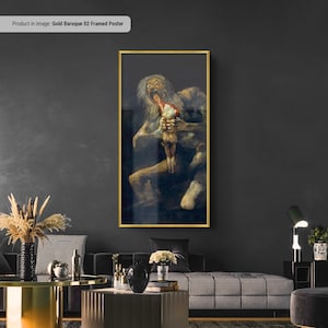 Francisco Goya Saturn Devouring His Son Canvas/Poster Art Reproduction, Classic Wall Art, Classic Art Spanish Romanticism Painting