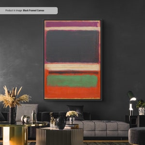 Mark Rothko No 3 No 13 Canvas/Poster Art Reproduction, Rothko Reproduction, Abstract Canvas Wall Art, Modern Art Expressionism Painting