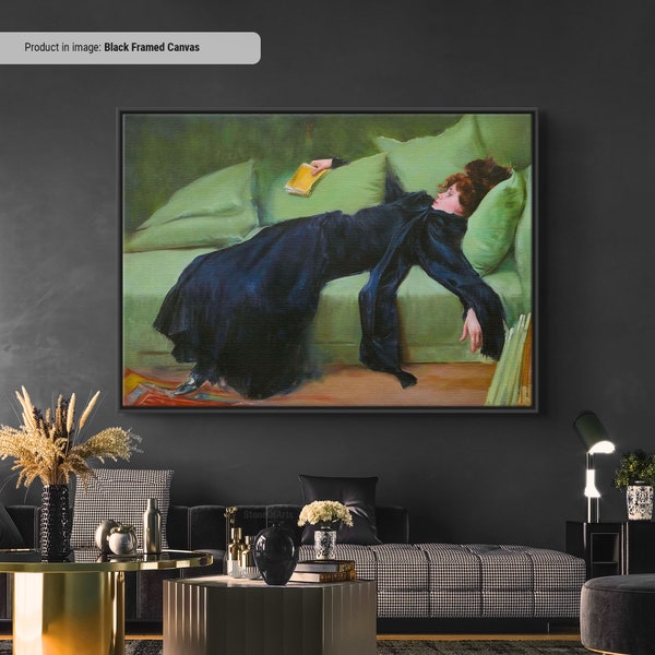 After the Dance Wall Art: Ramon Casas Woman Portrait (Canvas or Poster)