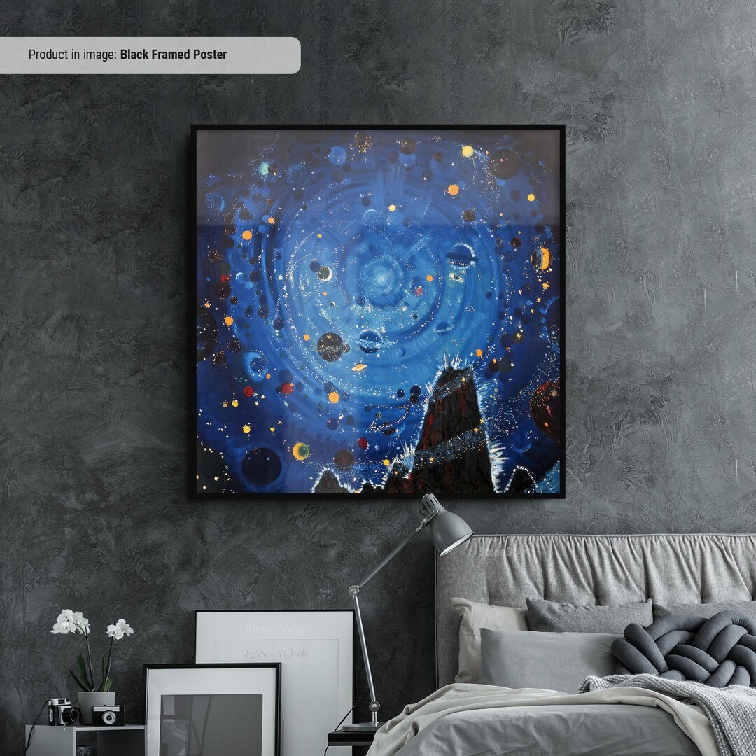 Starry Sky Canvas Wall Art Print by Wenzel Hablik - Etsy