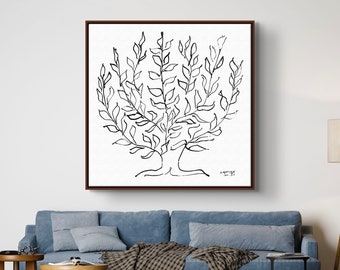 Henri Matisse Riproduzione su tela/poster dell'albero semplice, stampa artistica da parete astratta, pittura d'arte moderna, stampa artistica dell'Espressionismo