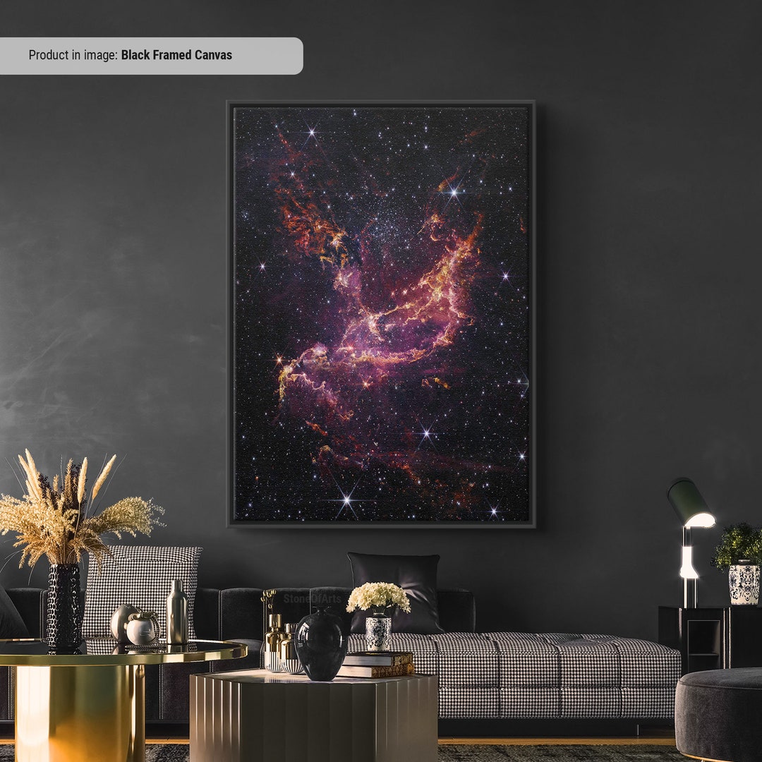 NGC 346 Nebula Canvas Print, James Webb Telescope, Deep Field Space Art ...