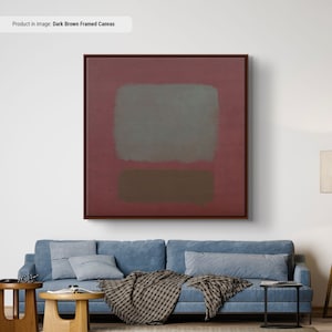 Mark Rothko No 37 No 19 Leinwand / Poster Kunst Reproduktion, Rothko Reproduktion, Abstrakte Leinwand Wandkunst, Moderne Kunst Expressionismus Malerei