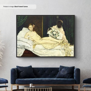 Édouard Manet Olympia Canvas/Poster Art Reproduction, Monet Classic Canvas Wall Art, Modern Art Impressionism Painting