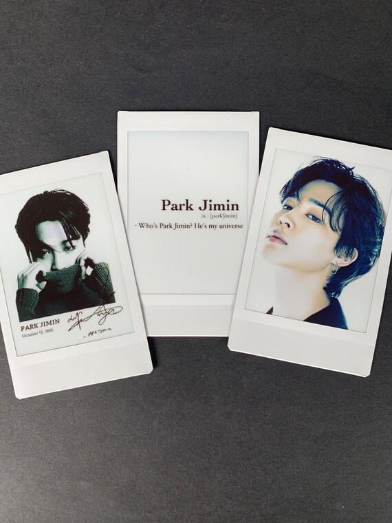 BTS JIMIN ミニフォト BTS Jimin - 3 Set - Etsy