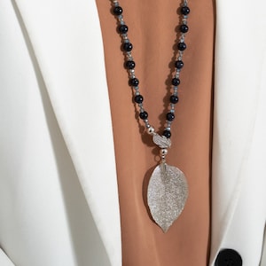 Real Leaf Necklace, Statement Necklace, Gift For Her