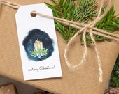 Printable Holiday Gift tags, Watercolor Christmas Gift tags, Instant Download